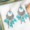 Ethnic Earrings Turquoise Earrings Set, Bohemian Vintage Earrings