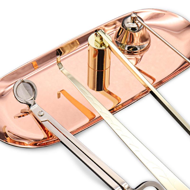 Candle Extinguishing Tool Candle Bell Aromatherapy Wick Cutting Wax Candle Accessory Set Wedding Home Decor