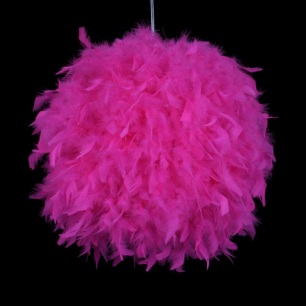 White Feather Shade Feather Pendant Light Fluffy Feather Design E27 Holder Feather Chandelier Nordic Style Soft