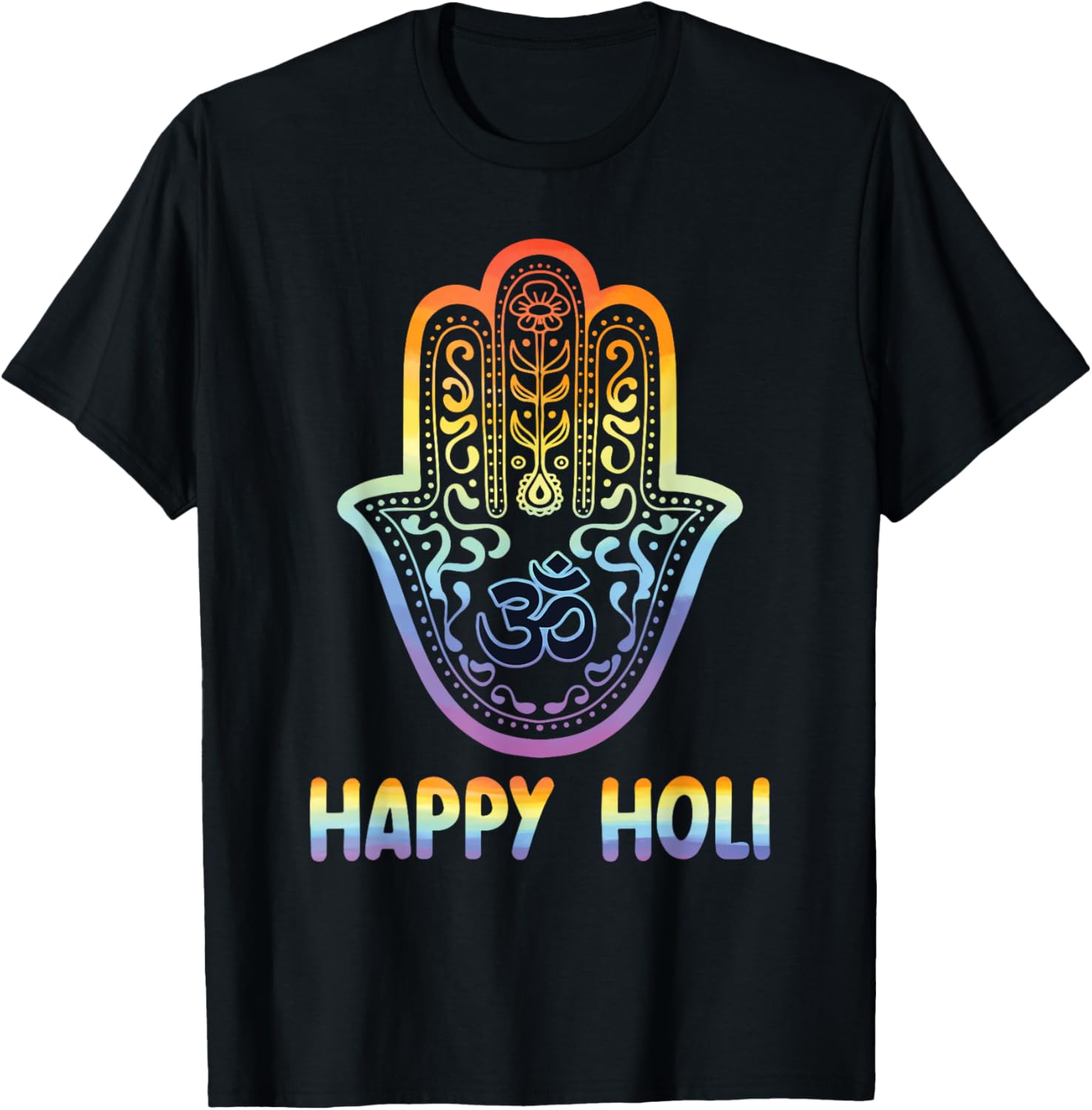 

Vintage Style Happy Holi Hinduism Hindu Buddhist Holi Festival T-Shirt Unisex Tee Hot Sale Short Sleev Graphic T Shirts 5XL різнокольоровий