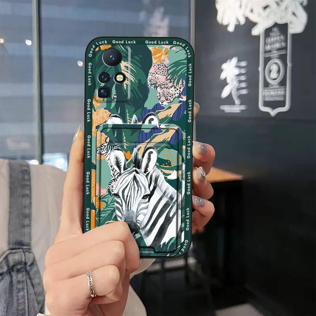 Anti-dust Full Wrap Phone Case For Infinix Zero X/X Pro/X6811/X6811B Shockproof Card Slot Dirt-resistant Protective Cute
