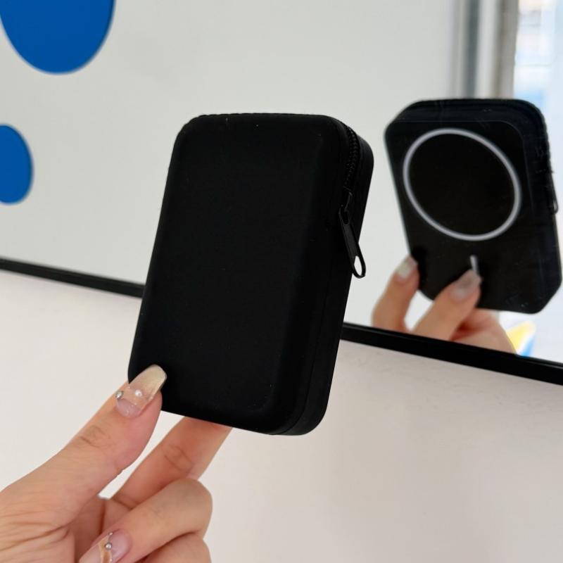 Lightweight Coin Purse Phone Holder Silicone Magnetic Wireless Charging Stand Case for Outdoor Camping Phone Support