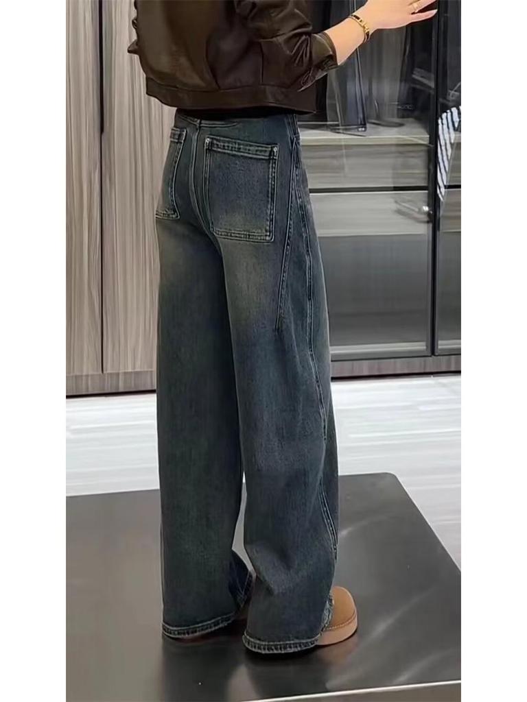 Spring Slimming Wide-Leg Scimitar Jeans for Women - Flattering for Pear-Shaped and Petite Figures