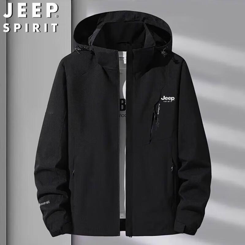 JEEP SPIRIT Men's Detachable Spring/Autumn Outdoor Jacket