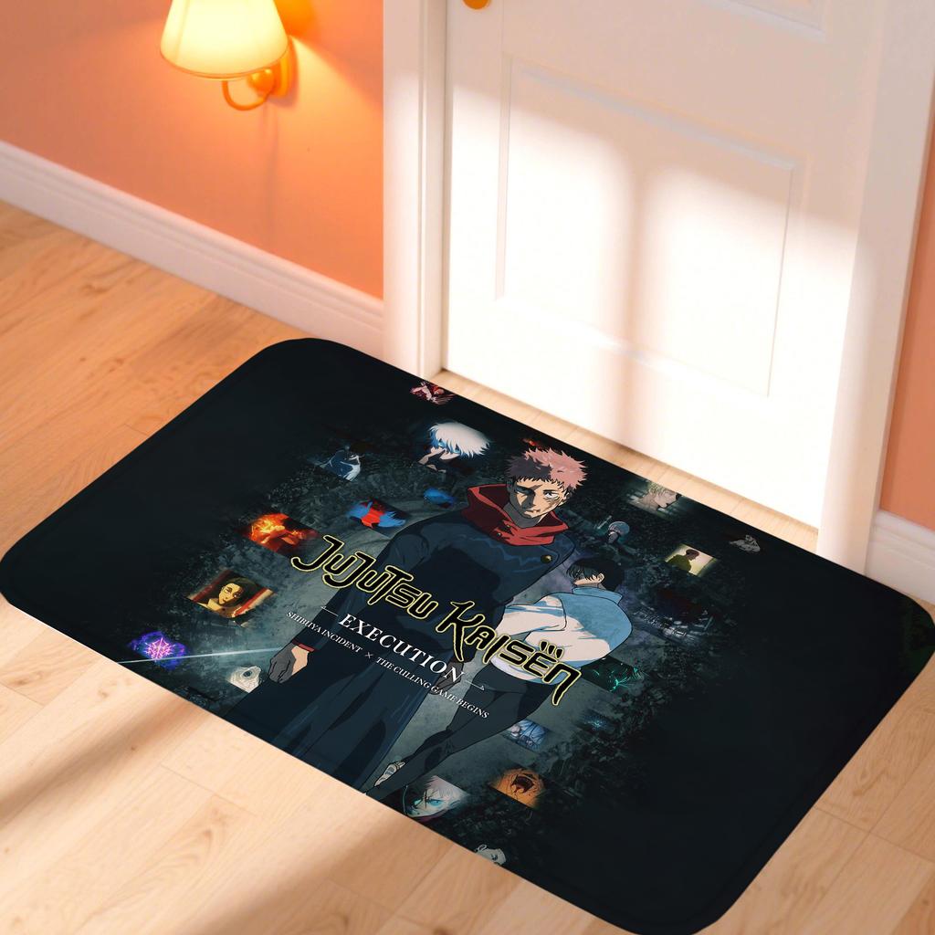 Jujutsu Kaisen Doormat Gojo Satoru Foot Mat Room Mats Bedroom Rug Home and Decoration Motorcycle Carpet for Kitchen Non-slip Pad
