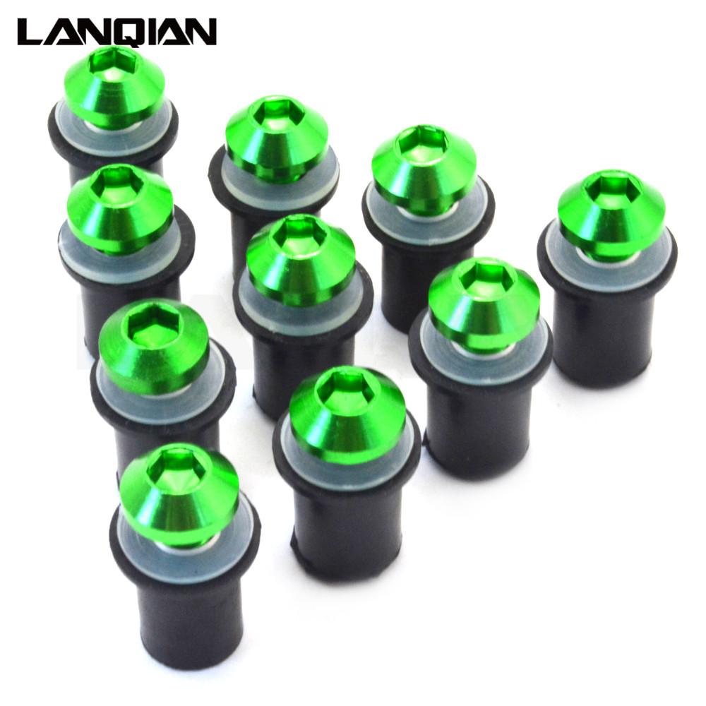 10PCS Fairing Wind Screen Screw Bolt Kit Windshield Mounting Nut bolt For Honda CBR600RR CBR1000RR CBR250RR CBR 600 1000 250 RR