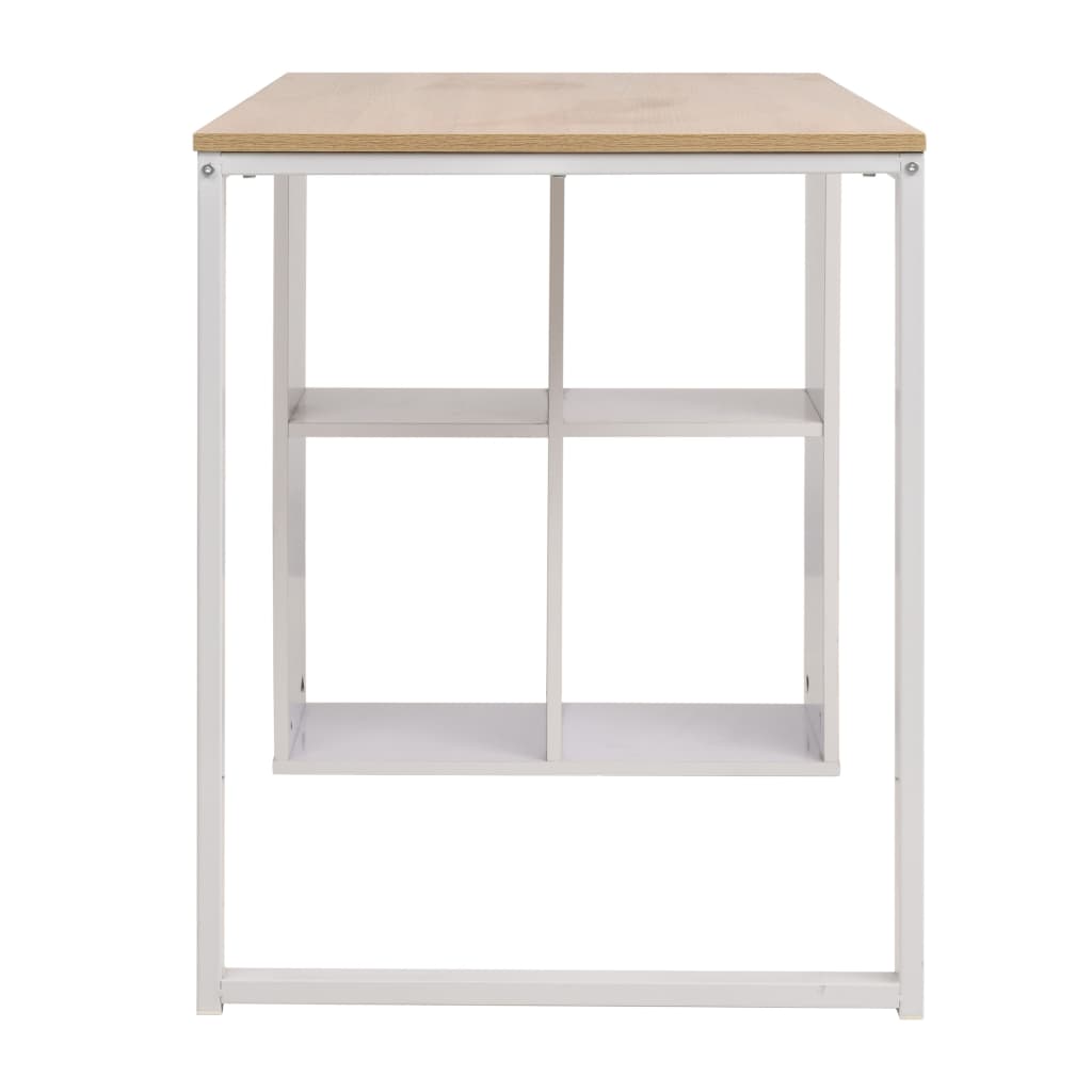 Desk 120*60*75 Cm Oak Brown and White