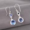 Tanzanite Gemstone Earrings 925 Fine Silver Handmade Jewelry Gift For Girlfriend EE-160-7