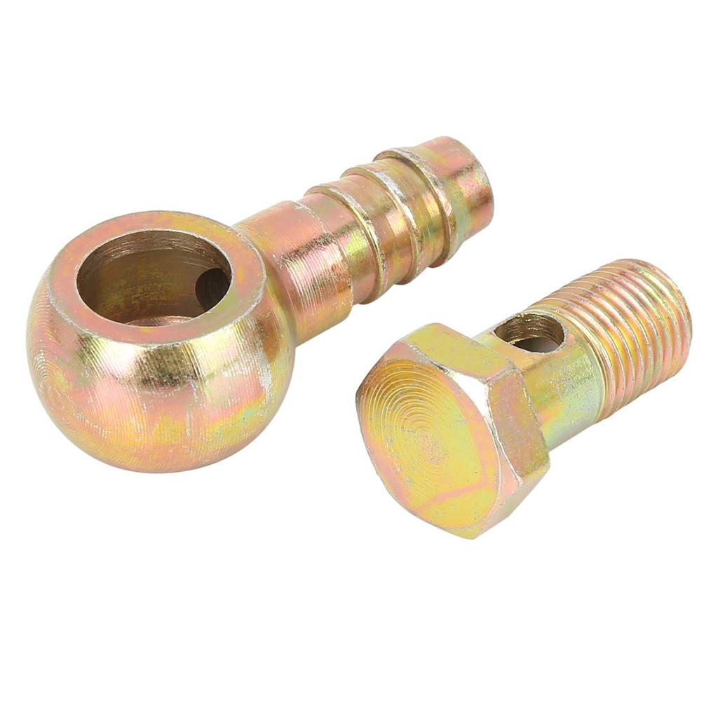 uxcell 14mm Inner Diameter Banjo Hose Barb Bolt Fittings for Banjo Bolts Car Set of 2