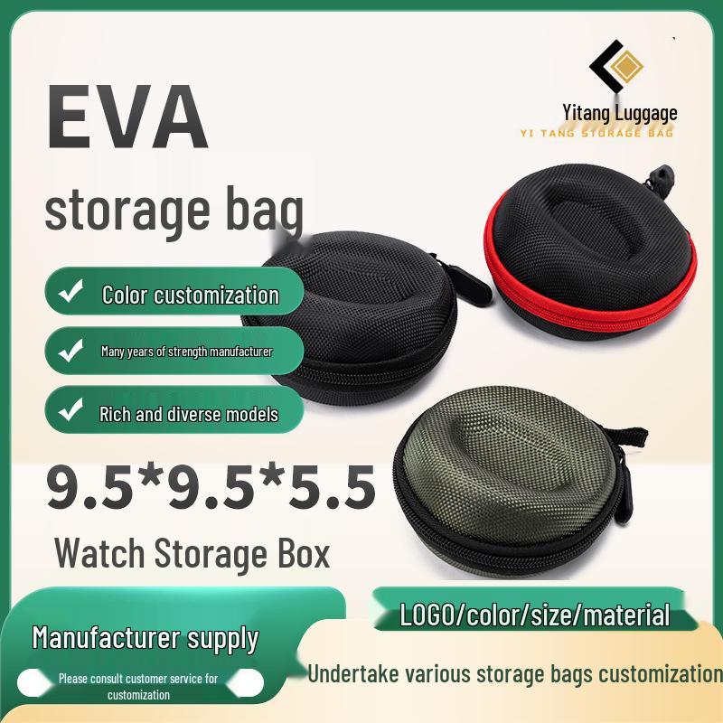 Shockproof EVA Watch & Jewelry Travel Storage Bag – Waterproof, Portable, Fashionable Box