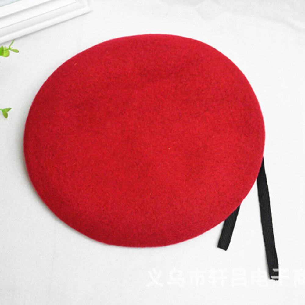 Unisex Uniform Cap Fashion Women Men Army Soldier Hat French Style Wool Bere
