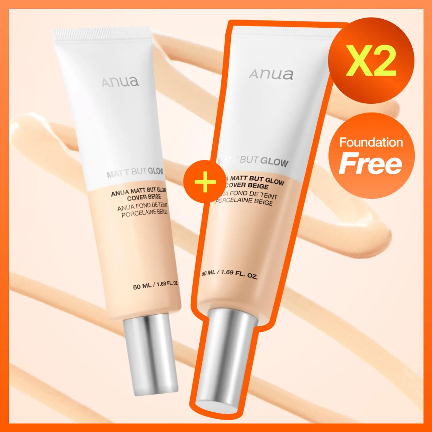 Anua Matte But Glow Cover Beige 50ml Double Pack Beige 50ml Double Pack
