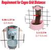 Automatic Pet Feeder Cage Hanging Bowl Water Bottle Food Container Dispenser For Puppy Cats Rabbit Birds Pet Feeding Product Pet