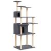 VidaXL Cat Tree with Sisal Scratching Posts Dark Grey 166 Cm 171725