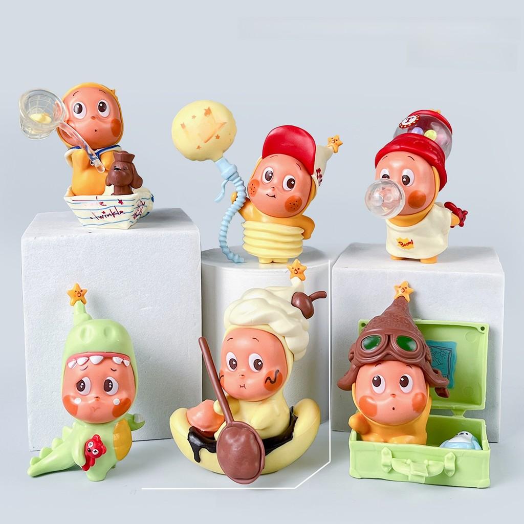 Serie di Figure da Collezione in PVC Twinkle Twinkle con Personaggi Nascosti per Fan di Anime e Regali