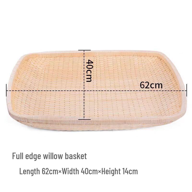 

Hand-Woven Willow & Rattan Storage Basket