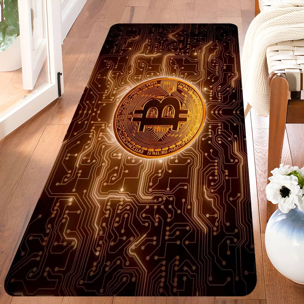 Bitcoin Entrance Door Mat Nordic Style Home Doormat Bathroom-Toilet Mats Bedroom Hotel Decor Mat