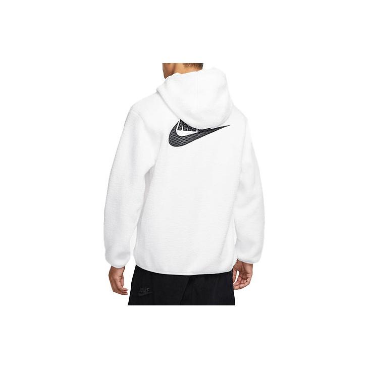 Nike Sportswear Sport Essentials+ Casual Breathable Fleece Hoodie Men Tops White DD5014-100