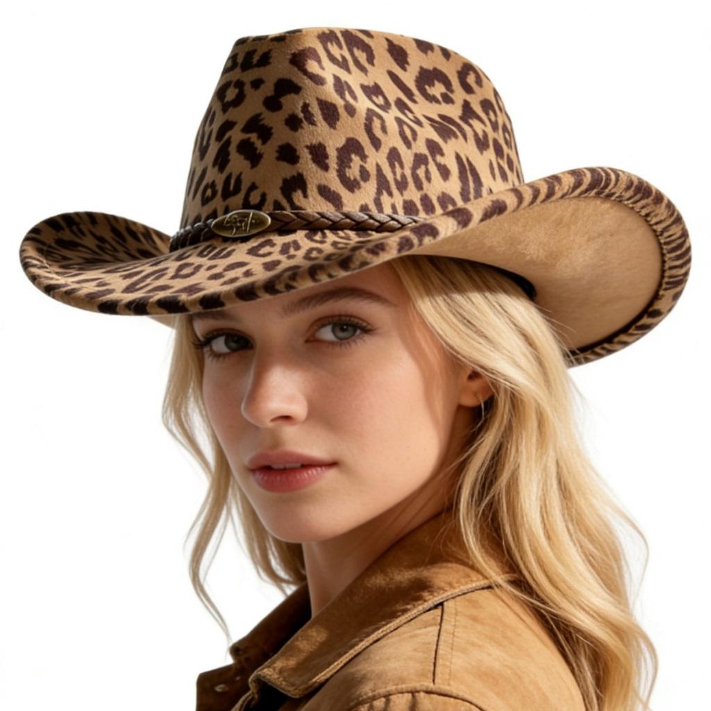 Novo chapéu fedora de aba larga para outono e inverno para homens e mulheres, chapéu de jazz de lã moda estilo britânico estampa de leopardo europeu e americano, vintage