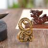 Brass Dragon Figurine Animal Figurine Holding Bead Crafts Wedding Gift Art Decor for Book Shelf Cabinet Hotel Tabletop Home