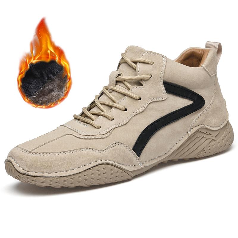 

Брендовые зимние мужские ботинки сохраняют тепло натуральная кожа уличные зимние ботинки удобные мужские ботильоны повседневная мужская обувь для отдыха на природе 36