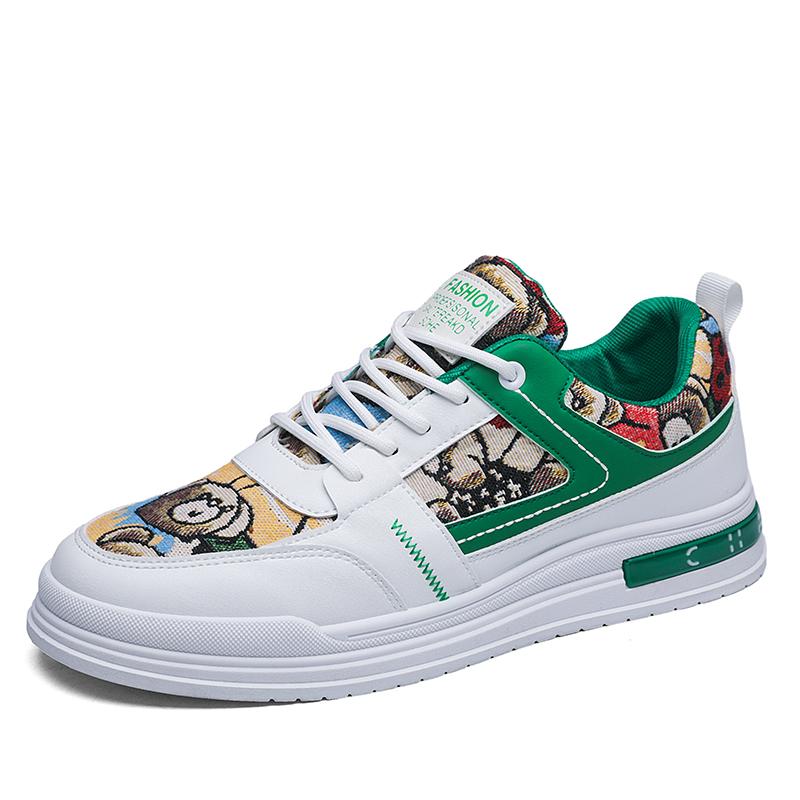 Yellow Men's Shoes for Men New Skateboard Shoes Platform Casual Sneakers Trend Design Mesh Men Shoes Tenis Masculino