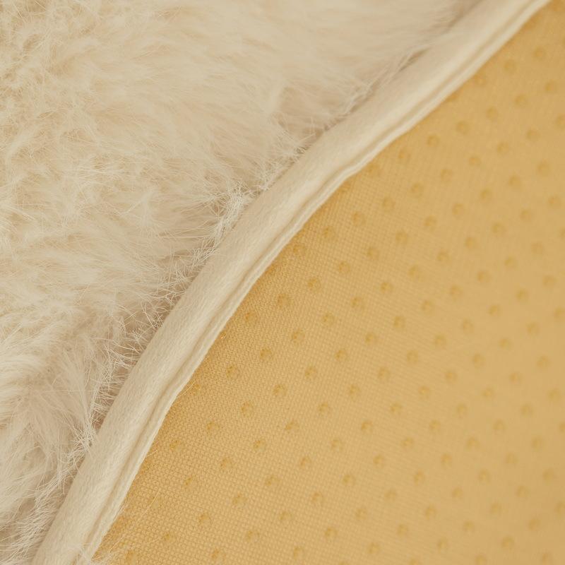 Irregular Solid Color Sofa Cushion Long Plush Thickened Sofa Cover Modern Simplicity Mat Non-slip Special-shaped Couch Cushion