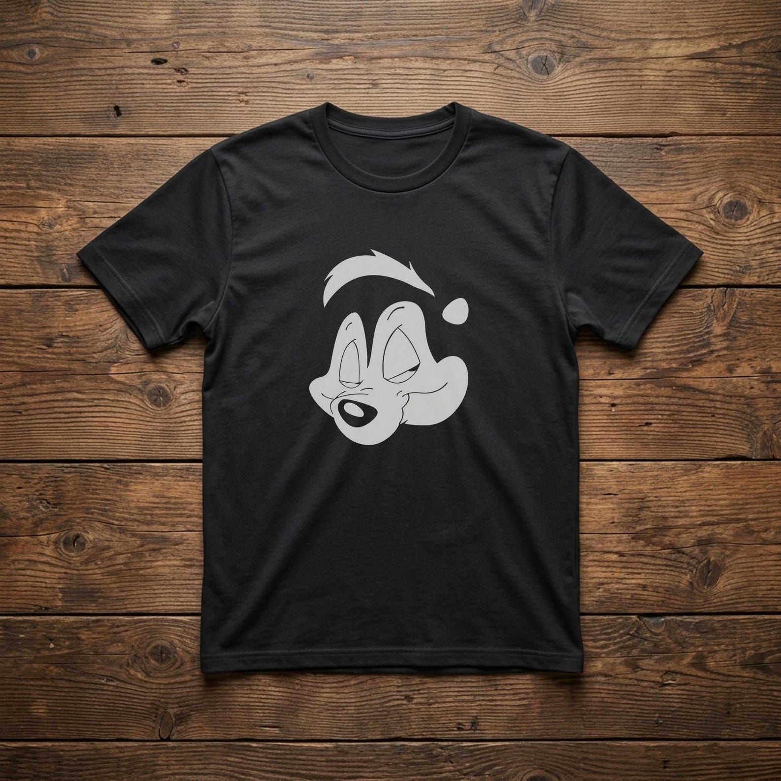 Retro Skunk Graphic Tee, Vintage Forest Animal Shirt, 90s Nostalgic T shirt L