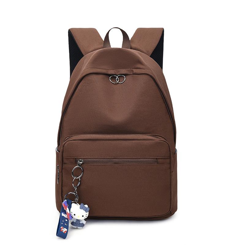 Schoolbag Casual Lightweight Large-capacity Shoulder Back Unisex 1011 New Anti-splash Simple Korean Version Commuter Travel Backpack