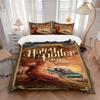 3pcs Harry Potter Bedding Set, Soft Polyester Duvet Cover and Pillowcases Machine Washable Seasons All Suitable 37