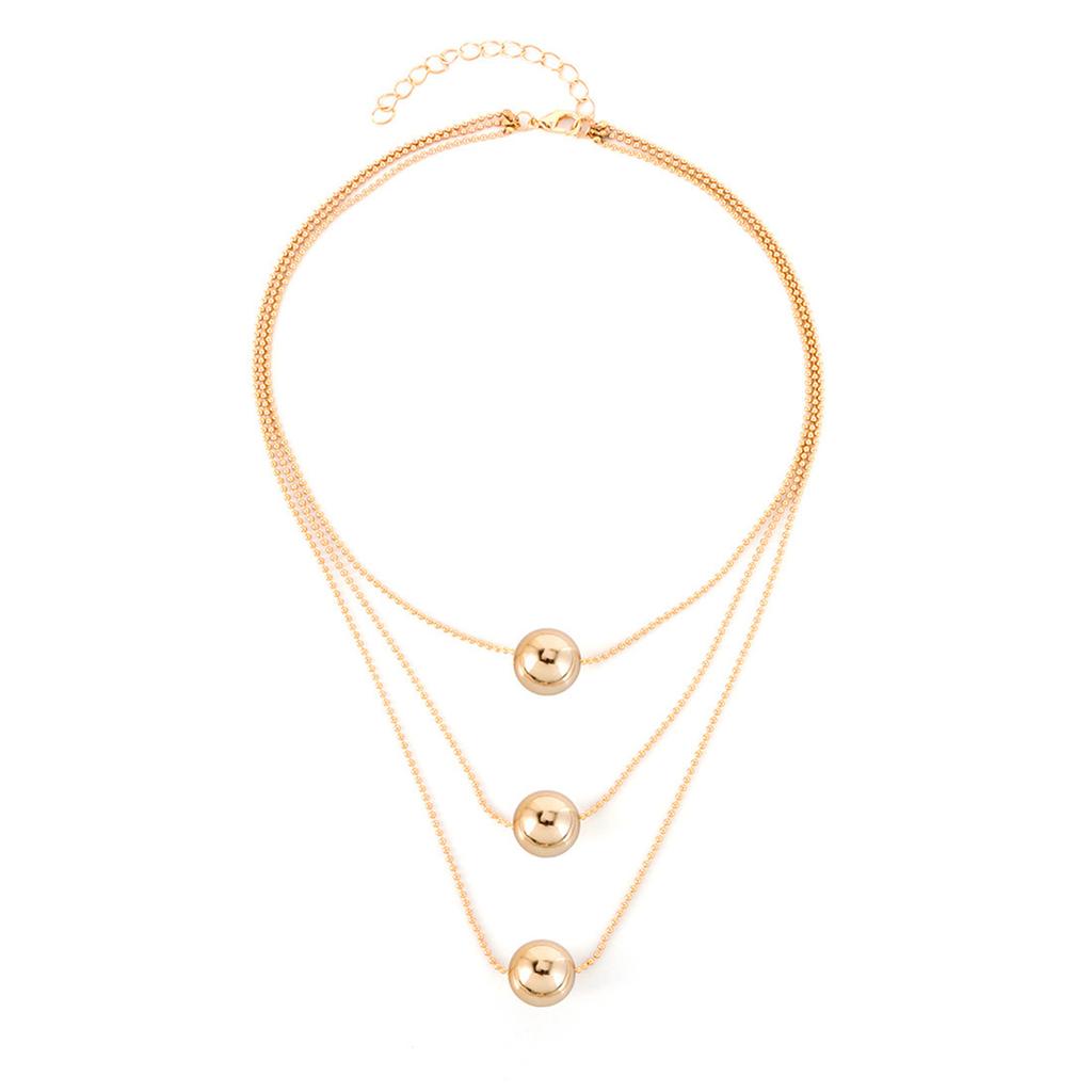 European and American Temperament Pearl Pendant Necklace, French Multi-layer Stacked Collarbone Chain Jewelry