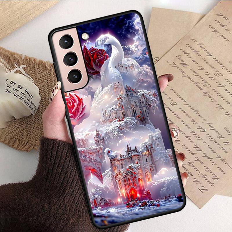 Nature Flower Peony Rose Heaven Case for Samsung Galaxy S22 S20 Note20 Ultra S20 S22 S21 S10 S9 Plus S10E S20FE Note10Plus Note9