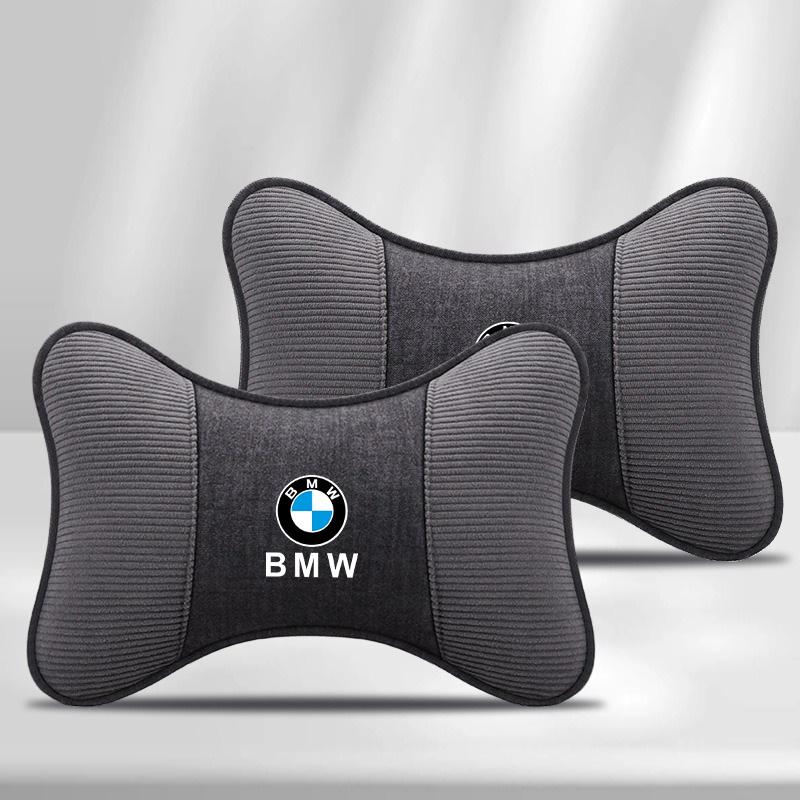 2Pcs Car Seat Neck Pillow Memory Cotton Headrest For BMW 50th Anniversary M M2 M3 M5 E46 E90 G20 F30 F10 X1 X2 X3 X5 Accessories nlvc53