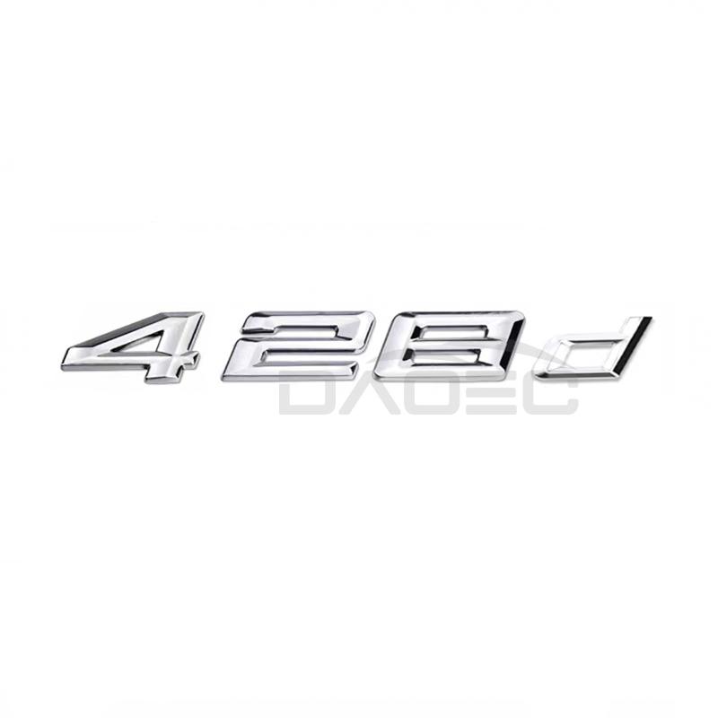 Auto 3D ABS Kofferraum Buchstaben Logo Plakette Emblem Styling Aufkleber Für BMW 4er Serie 420d 425d 428d 430d 435d 440d F30 F32 F33 F36