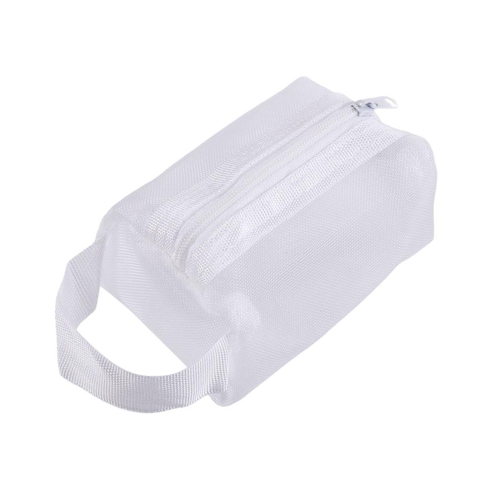 Transparent Mesh Storage Bag Nylon ID Credit Card Holder Small Coin Purse Key Bag Small Wallet Transparent Cosmetic Bag Girl
