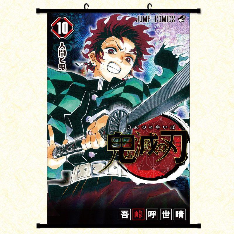 Autentisk Kimetsu No Yaiba Demon Slayer Tecknade Karaktärer Väggaffisch För Hem Och Rumsdekor