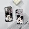 Smiling Mickey Cartoon Phone Case for iPhone 16 Pro Max, 15 Pro, 14, 13, & 17 - Transparent Cross-Border Design