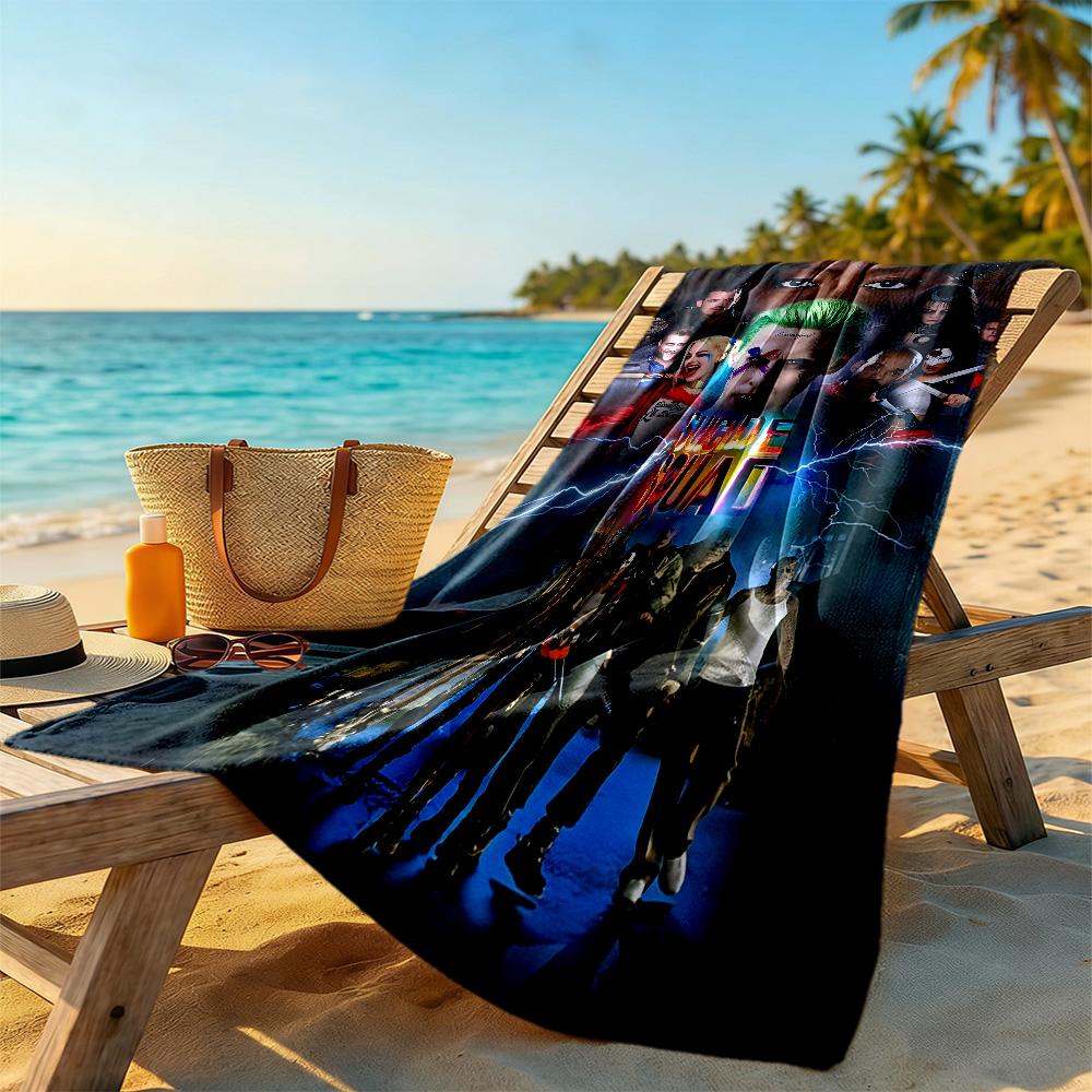 Suicide Squad Beach Towel Quick-Dry Soft Microfiber Comfortable Lightweight
