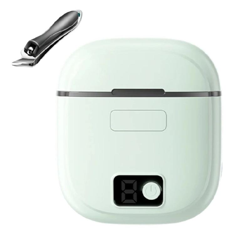 

Advanced Electric Nail Set For Professional Grooming Features Automatic Trimmer LED Light Storage Case Cuticle Tool зелений