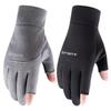 Warm, Non-Slip Two-Finger Winter Fishing & Cycling Gloves for Men