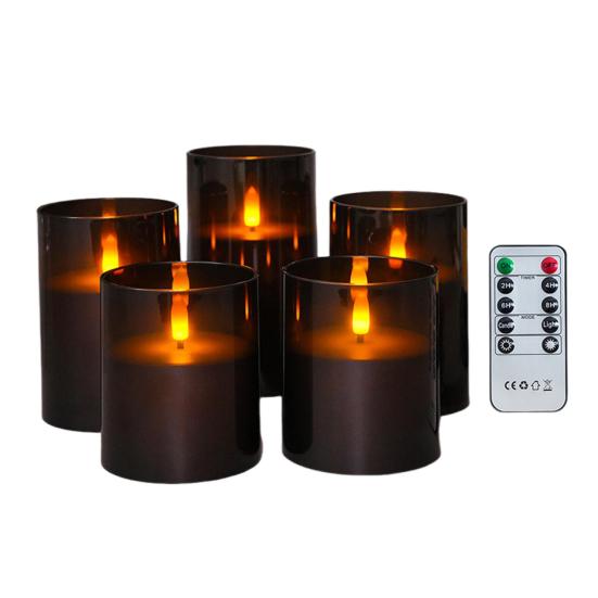 Flameless Led Candles Battery Operated Flickering Fake Electric Pillar Candles