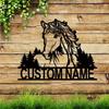 Unique Personalized Retro Metal Horse Wall Art Hanging Home Decor Sculpture