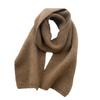 Korean Solid Knit Scarf Women Winter Aesthetic Minimalist Soft Warm Lazy Style Neck Warmer
