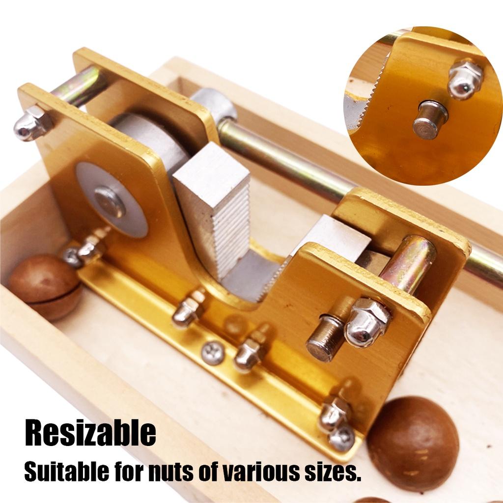Nut Tweezers Macadamia Opener Peeling Machine 9.8" With Durable Metal Handle For Almonds Hazelnuts Heavy Duty Nutcracker