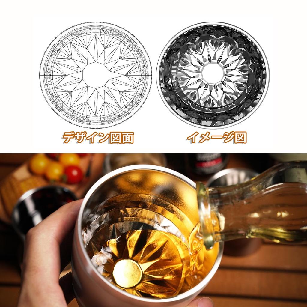 ANZZYU Sparkling Tumbler Vacuum Insulated Mug Stainless Steel Mug SUS304 Mug Thermal Insulation Latest D Cut Design Japan Limited 230ml (Classic