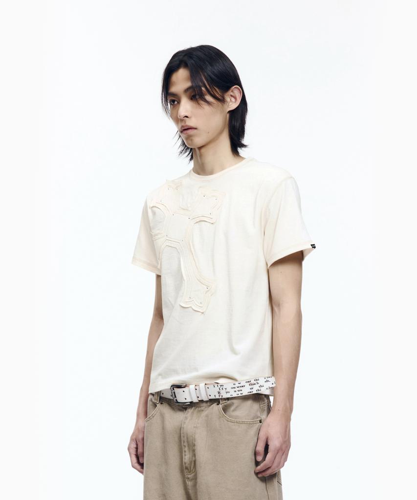 AAKAM Big Patch Cros2 Half Top (Butter)