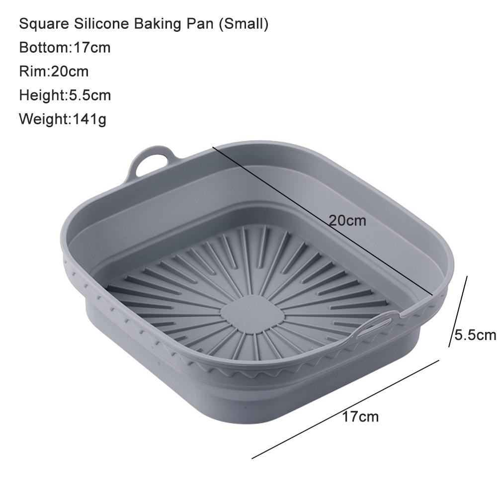 

Silicone mold for air fryer Square Silicone Pot Mold 18/20CM- Silicone Basket - Silicone Tray for COSORI 5.5L