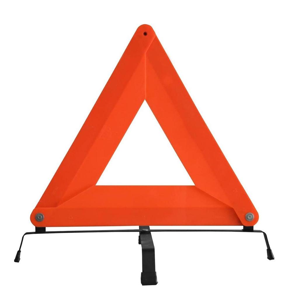 Foldable Triangle Safety Reflex Reflector with Metal Stand | Emergency Warning Triangle for Car, Bike, Truck & Universal Use | 425×375mm