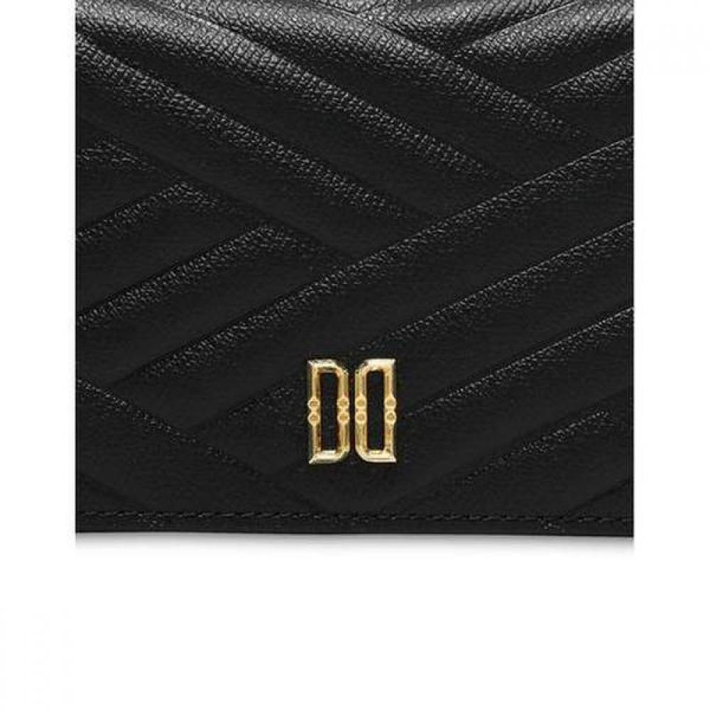 Daks Black Quilted Logo Charm Wallet Dcwa9f218