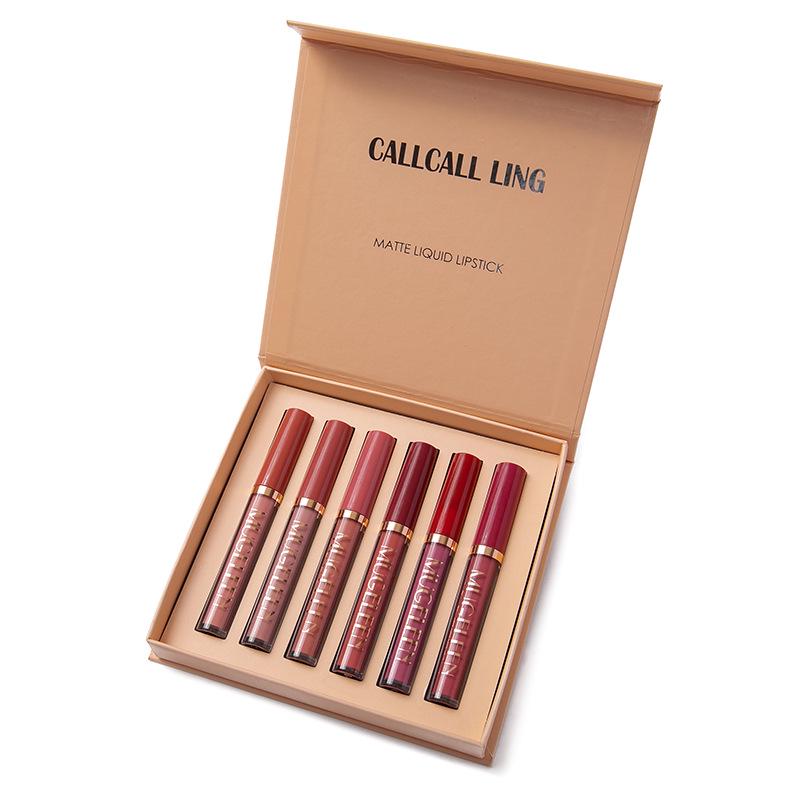6-Piece Non-Stick Lip Gloss Set: Easy Apply for Valentine's & Mother's Day